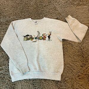 Vintage ACME Kids Looney Tunes Sweatshirt Crewneck Grey